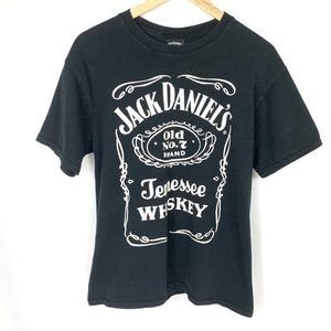 Jack Daniels Black and White Short Sleeve Tee